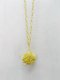 5X Chain Necklaces w/Yellow Flower Pendant Iron Art