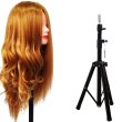 1Pc Model Head Wig Stand Tripod Holder with Adjustable Height (image for) 1Pc Model Head Wig Stand Tripod Holder with Adjustable Height