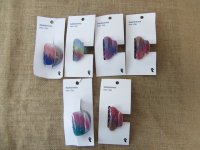 12Pcs Rainbow Color Claw Hair Clip Individual Package