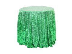 (image for) 1Pc Green Sequin Table Cloth Cover Backdrop Wedding Party 120x240cm