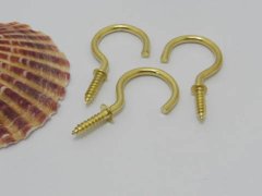 (image for) 98 Screw Cup Hook Eye for Curtain Thread 36x18mm