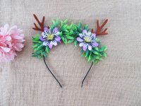 12Pcs Floral Leaf Crown Garland Headbands Hair Hoop Head Wear