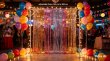 1Set Aluminium Wedding Backdrop Stand Background Support 3x3M (image for) 1Set Aluminium Wedding Backdrop Stand Background Support 3x3M