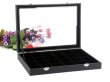 (image for) 1Pc Black Jewelry Storage 24 Compartment Display Case