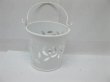 10 White Hollow Mini Tin Pail Bucket Wedding Favor