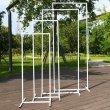 (image for) 1Set x 4Pcs White Rectangular Flower Display Wedding Arch Backdrop