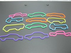 (image for) 10Bags X 12Pcs Car Vehicle Silly Bands Bandz Mixed Color