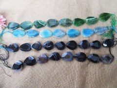 (image for) 4String Gemstone Agate Beads Pendant DIY Jewelry Accessories
