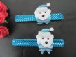 (image for) 12Pcs Blue Bearhead Magic Ruler Slap Band Bracelets