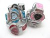 1Pc Ladies Peach Heart Jewelry Bangle Cuff Watch wa-w69 1Pc Ladies Peach Heart Jewelry Bangle Cuff Watch wa-w69