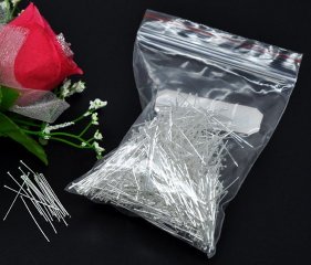 500gram(3800Pcs) Silver Plated 30mm Head Pins Jewelry Finding