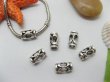 (image for) 20pcs Tibetan Silver Barrel Beads European Design Yw-pa-mb71