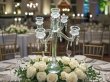 (image for) 1X 5-Heads Tall Crystal Candle Holder Candelabra 56cm High