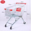 (image for) 1X New Supermarket Shopping Cart/Trolley 125 liter