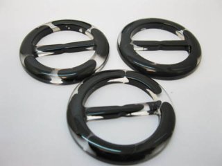 (image for) 98Pcs Black Buckles 30mm Wedding Favor