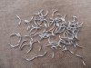 350Pcs Silver Curved Noodle S Wavy Tube Loose Spacer Beads