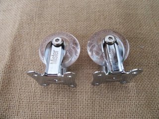 (image for) 4Pcs New Heavy Duty Clear Straight Castor Wheel Set