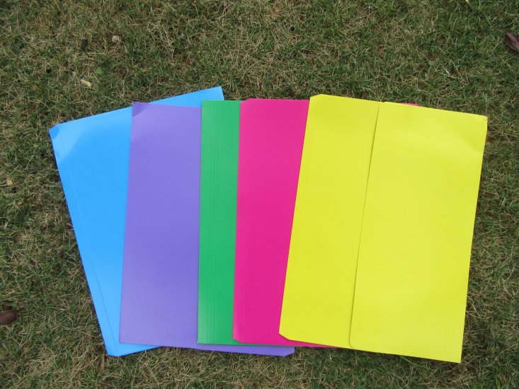 11Packs x 10pcs Paper File Bag Mixed Color - Click Image to Close