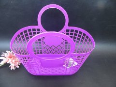 6Pcs Plastic Carry Tote Bag for Grocery Shopping Mixed