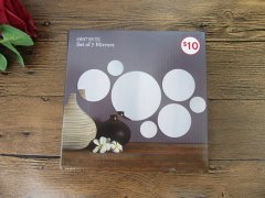 (image for) 1Set 7Pcs Wall Sticker Mirror Circle Decal Wall Sticker Art