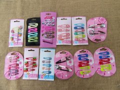 (image for) 1Sheet Kids Hair Clips BB Snap Hairpin New