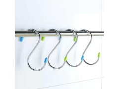 (image for) 3Sheets x 8Pcs Universal Hook Hanger S-Shape Pot Rack Hooks Home