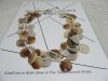 12 Necklace with Natural Shell Pendant 3 Layered String
