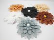 (image for) 1x12Pcs New Flower Hair Clips Scrunchies Badge Hair Elastic