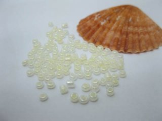 1Bag X 12000Pcs Opaque Ivory Glass Seed Beads 3mm