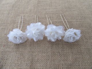1Pc Wedding Bride Bridal Bridemaid Rose Flower Hair Bobby Pin