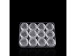 (image for) 1Set x 12 HQ Clear Plastic Beads Display Cases Storage Boxes