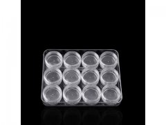 1Set x 12 HQ Clear Plastic Beads Display Cases Storage Boxes