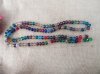 2Strand x 59Pcs Rondelle Faceted Crystal Beads 14mm Mixed Color