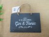 24Pcs Black Stone Plaque Garden Hanging Decoration 24Pcs Black Stone Plaque Garden Hanging Decoration