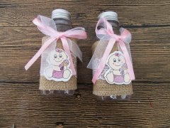(image for) 12Pcs Plastic Candy Jar Baby Shower Birthday Gift Box for Girl
