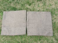 2Pair (4Pcs) Grey Plain Linen Cushion Covers Throw Pillow Cases