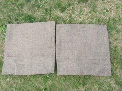 2Pair (4Pcs) Grey Plain Linen Cushion Covers Throw Pillow Cases 2Pair (4Pcs) Grey Plain Linen Cushion Covers Throw Pillow Cases