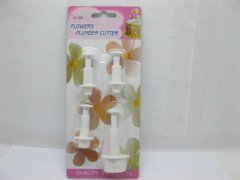 (image for) 1Set X 4Pcs Flowers Plunger Cutter Cake Decorating