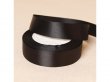 5Rolls X 25Yards Black Satin Ribbon 25mm