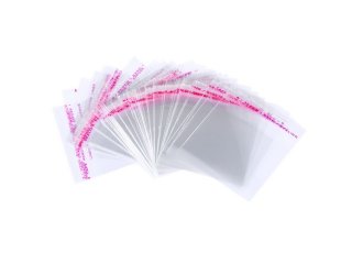 1000 Clear Self-Adhesive Seal Plastic Bag 14x12cm