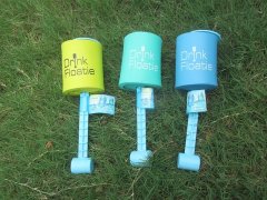 (image for) 4Pcs Trail Can Drink Lake Float with 10" Weighted Stick Mixed