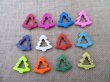 40Pcs Pine Tree Shape Gemstone Beads Mixed Color (image for) 40Pcs Pine Tree Shape Gemstone Beads Mixed Color