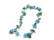 6Pcs 18 Head Blue Cherry Blossom Sakura Leaf Garland Vine String (image for) 6Pcs 18 Head Blue Cherry Blossom Sakura Leaf Garland Vine String