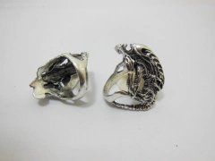 (image for) 24X Men's Lizard Design Metal Rings with Case