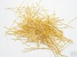 500gram Golden Plated 24mm Head Pins Jewelry Finding (image for) 500gram Golden Plated 24mm Head Pins Jewelry Finding