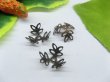 200pcs Antique Copper Bead Caps Leaves 10mm (image for) 200pcs Antique Copper Bead Caps Leaves 10mm