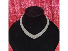 1X Luxury Crystal Collar Choker Necklace for Women Wedding Jewel 1X Luxury Crystal Collar Choker Necklace for Women Wedding Jewel