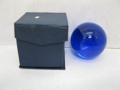 (image for) 1X 80mm Blue Crystal Sphere Ball without Base