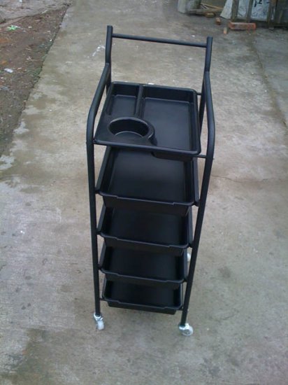 New Black hair salon trolley - Click Image to Close