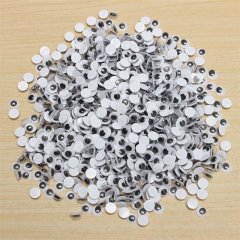 2000 Black Self-Adhesive Joggle Eyes/Movable Eyes for Crafts 6mm